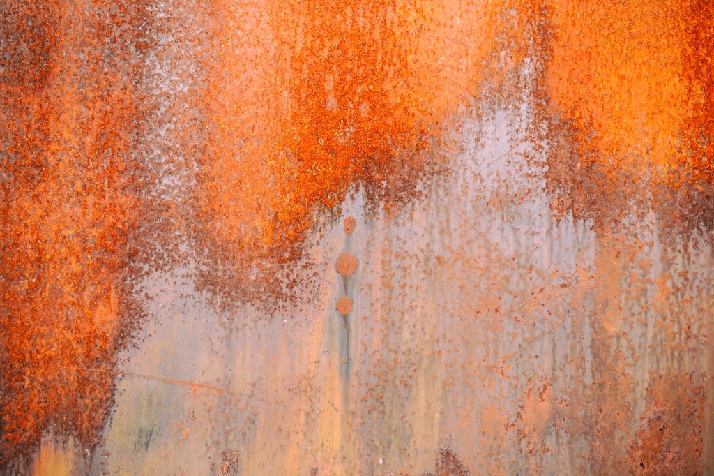 Rust on sheet metal