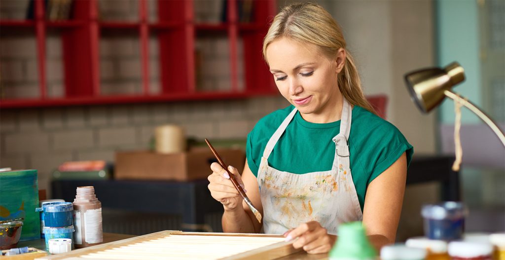 DIYer Woman home hobbyist