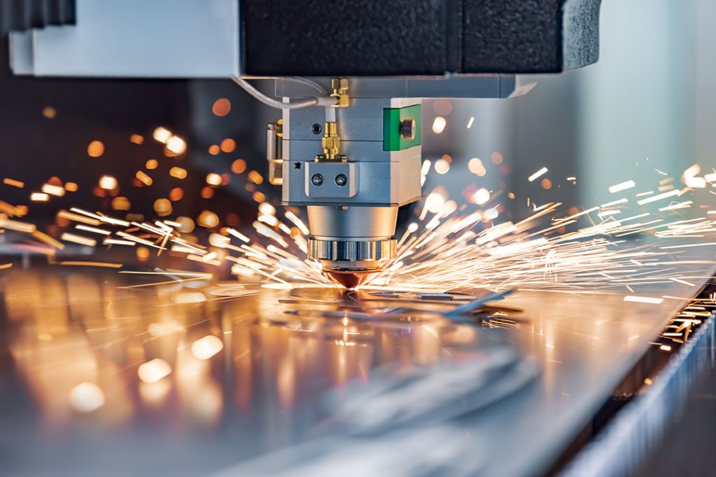 Laser cutting sheet metal